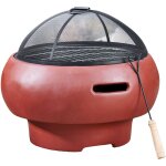 Teamson home - braséro de jardin à bois chauffage extérieur grille charbon bbq avec tisonnier couvercle ... Teamson home - braséro de jardin à bois chauffage extérieur grille charbon bbq avec tisonnier couvercle ...