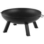 Beliani - brasro de jardin rond en acier diamtre 76 cm avec tisonnier, au design moderne et minimaliste ...