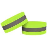 Brassard r�fl�chissant pour v�lo de course, velcro, 4cm, jaune