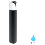 Potelet extrieure e27 23w ip44 en aluminium gris