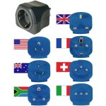 Adaptateur de voyage brennenstuhl 1508160 jeu de 7 Adaptateur de voyage brennenstuhl 1508160 jeu de 7