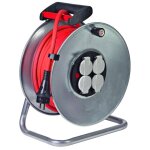 Brennenstuhl - enrouleur de c�ble silver - 25 � 4 prises avec clapets h07rn - f 3g2, 5 - ip44 25m