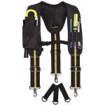 Bretelles de travail porte - outils rembourr�s bretelles avec pochette � t�l�phone portable manches bretelles ...