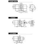 Bricard - cylindre monobloc super - surete sans bille avec bouton 39, 5x33, 5mm 714000