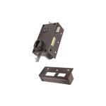 Bricard - serrure 3 points 73 a2p sans cylindre marron droite 73078