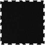 Bricoflor - dalle pvc embo�table noire dalle � queues d'aronde 100x100 cm dalle pvc 8 mm usage intensif ...
