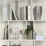 Bricoflor - papier peint intiss� original pour chambre adulte | papier peint trompe l'oeil biblioth�que ...