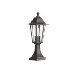 Borne lumineuse extérieure 60w e27 plastique noir elina Borne lumineuse extérieure 60w e27 plastique noir elina