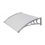 Abri à voitures en abs d. 100 l. 150 support gris et couvercle en polycarbonate Abri à voitures en abs d. 100 l. 150 support gris et couvercle en polycarbonate