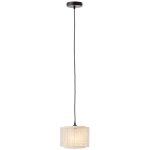 Brilliant - lampe, suspension odar 22cm noir / beige, 1x a60, e27, 42w, c�ble peut �tre raccourci / r�glable ...