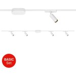 Luxtrail système de rails, kit de démarrage, 4x spots led, orientable, extensible, blanc, 2 m - briloner ... Luxtrail système de rails, kit de démarrage, 4x spots led, orientable, extensible, blanc, 2 m - briloner ...