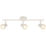 Briloner plafonnier orientable 47, 5cm douille gu10 max. 9w 3 lampes blanc antique - spot plafond salon ...