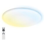 Rowny led plafonnier salle de bain, variateur, télécommande, lumière indirecte, protection contre les ... Rowny led plafonnier salle de bain, variateur, télécommande, lumière indirecte, protection contre les ...