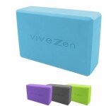 Brique, bloc de yoga 23 x 15 x 7, 5 cm - eva - bleu vivezen