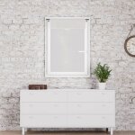Brise bise en coton 60x90 cm romance, par soleil d'ocre