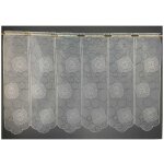 Brise bise en organza brod crme crme 120x120 cm