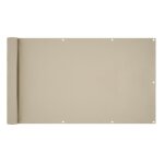 Brise vue de balcon jardin en pvc 6 m cr�me / 75x600cm