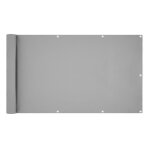 Estexo - brise vue de balcon jardin en pvc 6 m gris clair / 75x600cm
