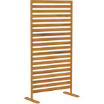 Brise - vue bois - claustra paravent ext�rieur - outsunny - panneau occultant avec treillis pour plante ...