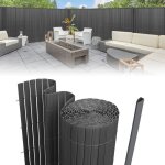 Einfeben - brise - vue canisse pvc pour jardin balcon terrasse, gris anthracite(80 x 400 cm)