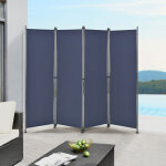 Pro. tec - brise - vue modica � 4 panneaux polyester 215 x 170 cm bleu fonc� [ ]