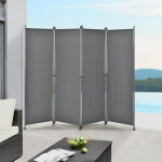 Pro. tec - brise - vue modica � 4 panneaux polyester 215 x 170 cm gris ardoise [ ]