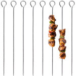Brochettes de gril en acier 27cm 8 pcs.