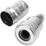 Brosse en acier inoxydable pour le nettoyage des bornes de batterie argent�es de v�hicules (1 pi�ce)