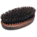 Brosse � barbe en poils de sanglier pour homme, manche style noyer, brosse lissante pour barbe, cadeau ...