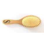 Brosse en bois pour tous types de cheveux - beige - l 23, 5 x l 8 x h 4 cm - livraison gratuite - beige ...