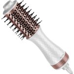 Brosse chauffante brushing, 4 en 1 brosse soufflante rotative, brosse seche cheveux avec ions n�gatifs, ...
