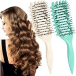 Brosse � cheveux - non sp�cifi� - 2 pi�ces - d�m�lante - pour cheveux boucl�s - ergonomique et portable ...