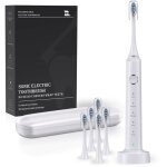 [jamais utilis�] brosse � dents �lectrique pour adulte - brosse � dents sonique avec 3 types de 6 t�tes ...