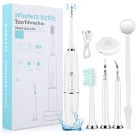 Brosse  dents lectrique avec hydropulseur 3 - en - 1 - ultrasonique + irrigateur buccal + nettoyeur ...