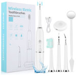 Brosse � dents �lectrique avec hydropulseur 3 - en - 1 - ultrasonique + irrigateur buccal + nettoyeur ...