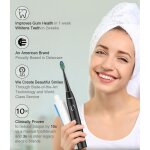 Brosse  dents lectrique liimoo avec 6 ttes de brosse , brosse  dents lectrique  ultrasons rechargeable ...