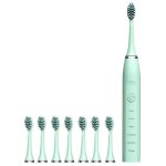 Brosse � dents �lectrique rechargeable, haute fr�quence 32 000 fois / min, �tanche, intelligente, 6 modes ...