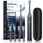 Brosse à dent Électrique soniques, avec 4 têtes de brossage, 6 modes, minuterie intégrée de 2 minutes, ... Brosse à dent Électrique soniques, avec 4 têtes de brossage, 6 modes, minuterie intégrée de 2 minutes, ...