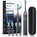 Brosse � dent �lectrique soniques, avec 4 t�tes de brossage, 6 modes, minuterie int�gr�e de 2 minutes, ...