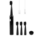 Brosse  dents lectrique sonique ultrasons, brosses de charge, blanchiment lectronique lavable, minuterie ...
