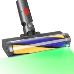 Brosse pour dyson v10 v11 v15 v7 v8, tte de brosse  rouleau avec lumires led pour rvler la poussire ...