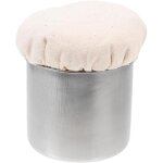 Brosse huile inox 9, 5x9 cm ? cr�pes / barbecue ? �ponge int�gr�e ? r�sistante usure