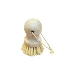 Brosse  lgumes boule bois brut tampico + ficelle sisal - domergue