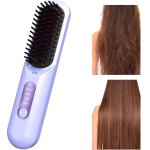 [jamais utilis�] brosse lissante portable pour voyage - outil sans fil usb rechargeable temp�rature r�glable ...