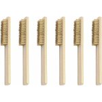 Brosses m�talliques 6 pi�ces, xu, brosse laiton, m�tallique equip� de poils laiton 200 destin� � l'�limination ...