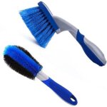 Brosse de nettoyage de voiture 2 pi�ces, brosses de jante de qualit� sup�rieure, brosse de jante de voiture ...