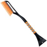 Brosse de nettoyage de voiture 2en1 fouet grattoir � glace grattoir � glace amovible brosse � feuilles ...