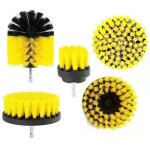 Brosses pour perceuse - lot de 5 brosses pour perceuse �lectrique, id�ales pour le carrelage de piscine, ...