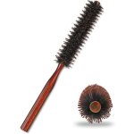 Brosse ron en poils sanglier - 3, 4 cm - mini brosse cheveux et barbe - enrou ble et naturelle pour homme ...