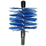 Brosse ronde en nylon 250 mm pour nettoyage des tuyaux en inox m 12 ma accessoire poele